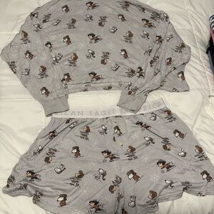 American Eagle Outfitters SNOOPY Pajama Set